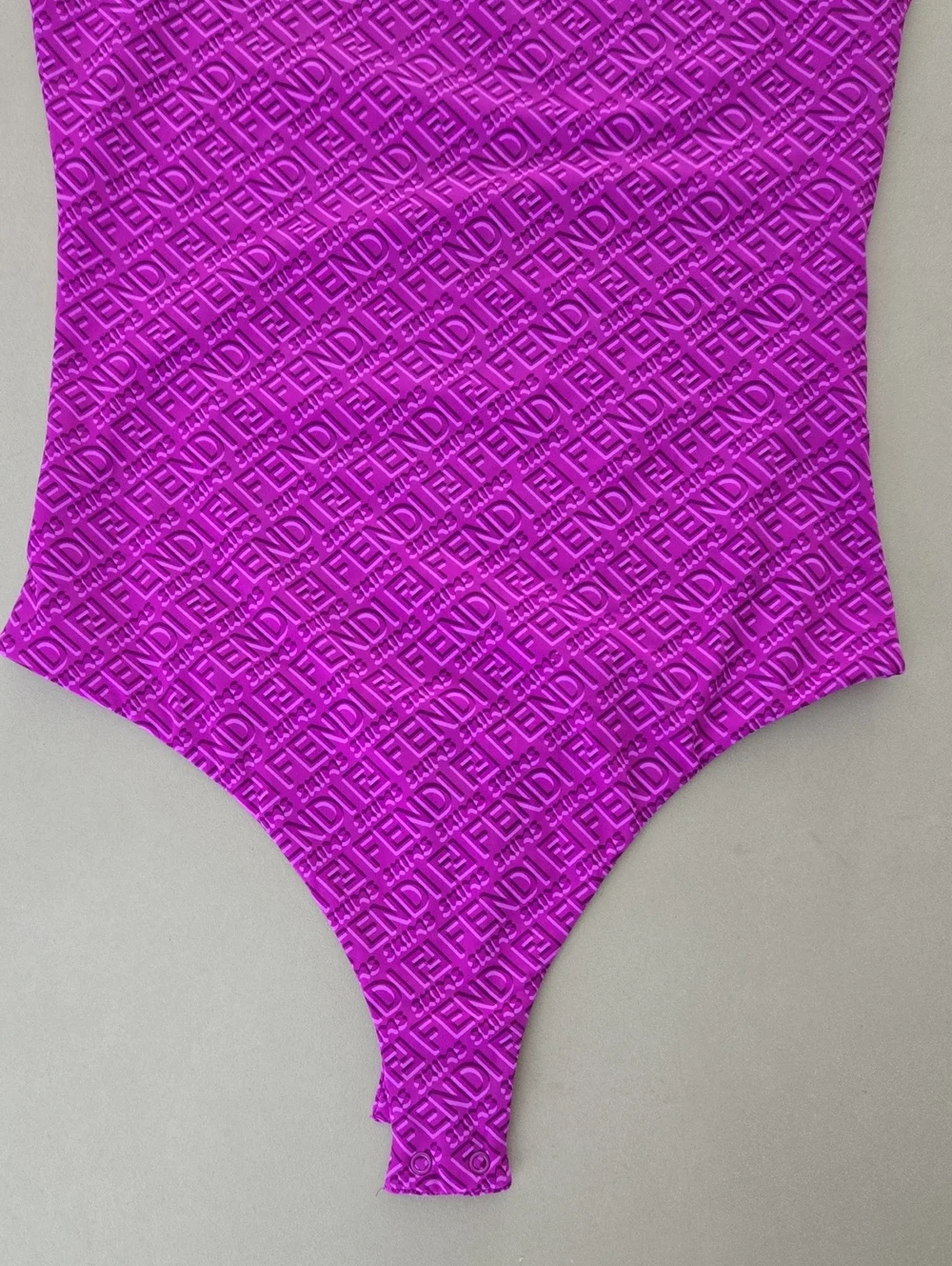 New! Bright Magenta-pink Fendi x SKIMS High Neck Bodysuit Size S
